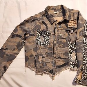 Short Army Jeans Jacket medium